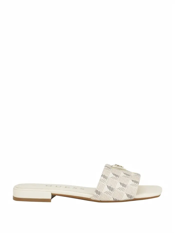 Women Tamed Triangle Sandals Ivory 150 Sandals GUESS