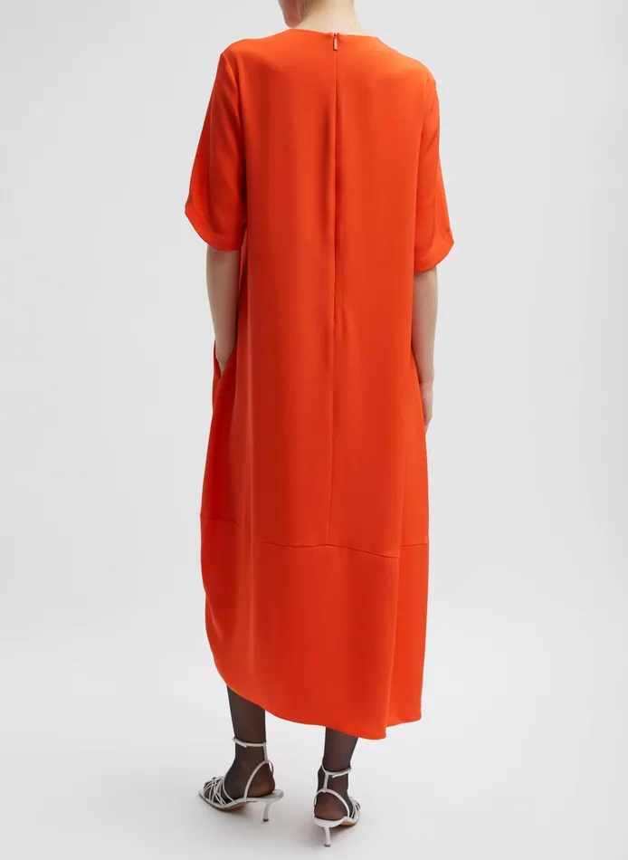 Women Tibi Dresses 4Ply Silk TShirt Dress