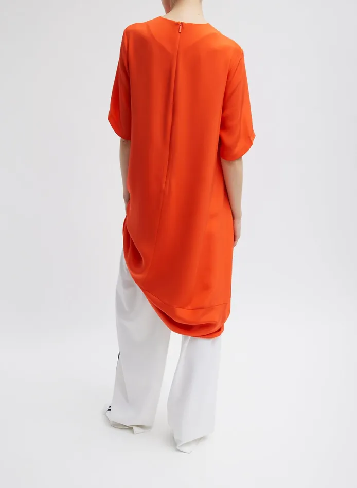 Women Tibi Dresses 4Ply Silk TShirt Dress