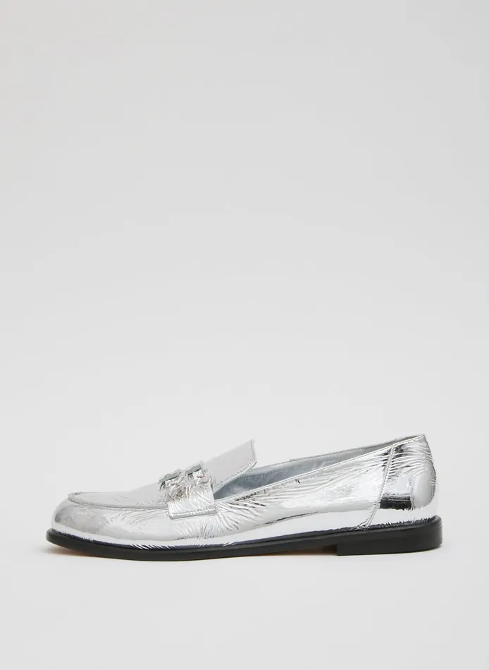 Women Tibi Flats Nacho Metallic Loafer