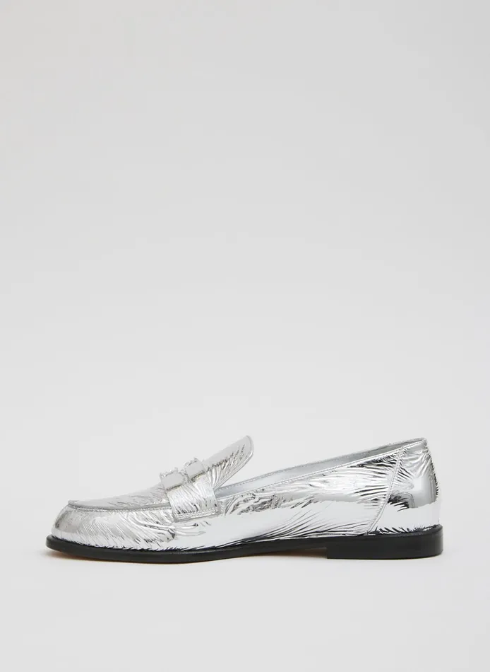 Women Tibi Flats Nacho Metallic Loafer