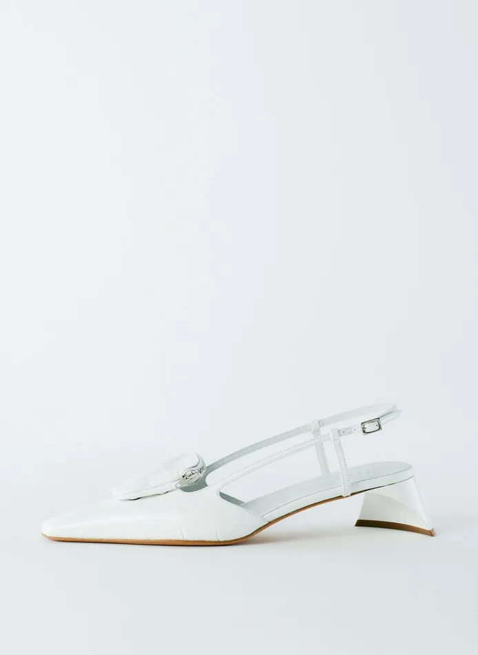 Women Tibi Heels Croc Print Victor Slingback