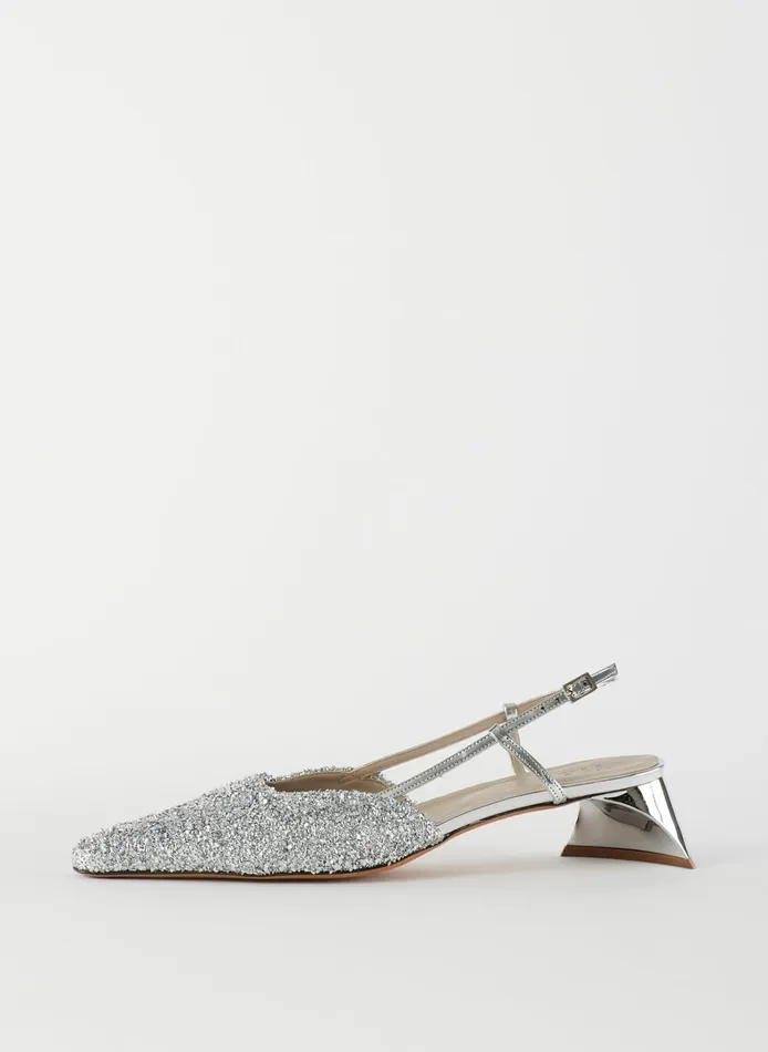 Women Tibi Heels Curly Victor Slingback