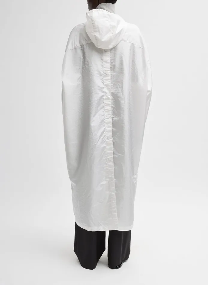Women Tibi Jackets and Outerwear Crispy Nylon Hooded Coat