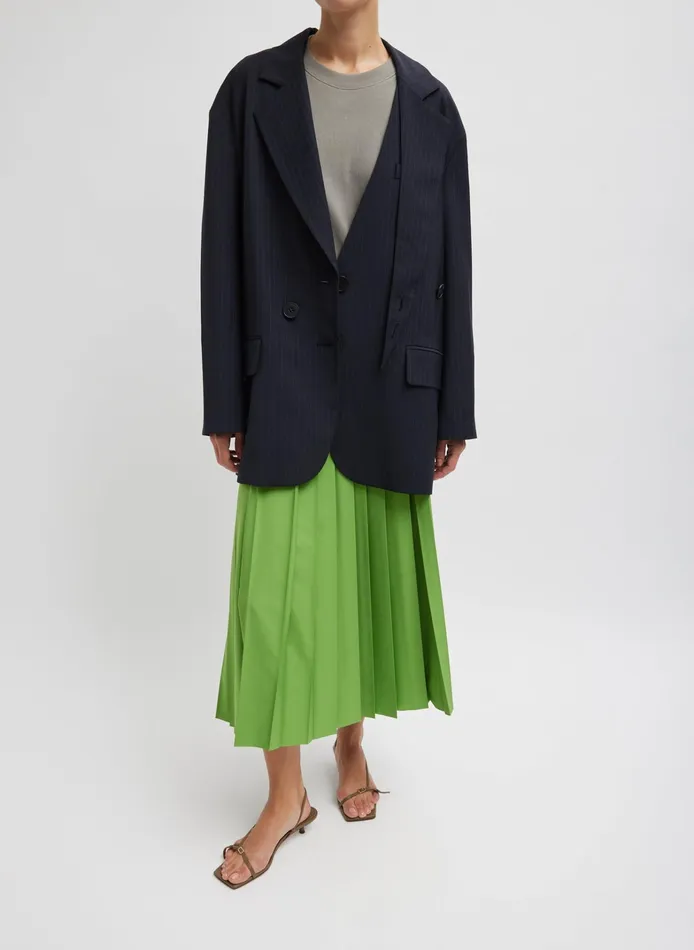 Women Tibi Jackets and Outerwear Dominic Pinstripe Detached Lapel Liam Blazer Women Tibi Jackets and Outerwear Dominic Pinstripe Detached Lapel Liam Blazer