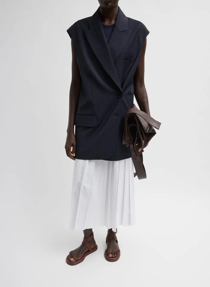 Women Tibi Jackets and Outerwear Dominic Pinstripe Liam Vest