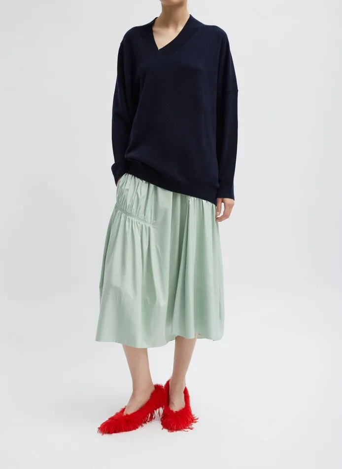 Women Tibi Knitwear and Sweatshirts Washable Cashmere Warp VNeck Pullover