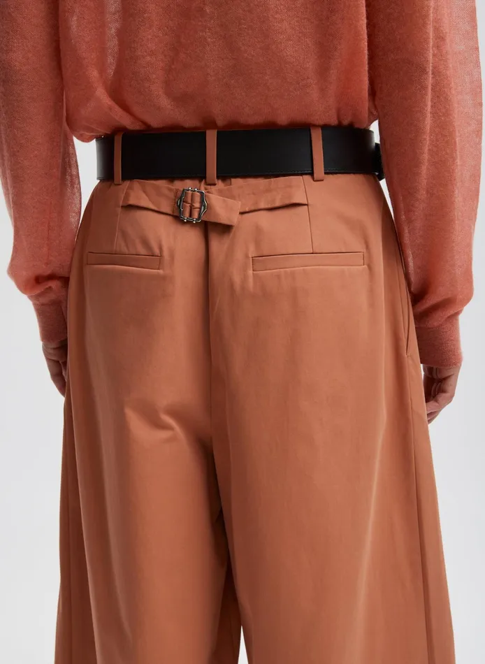 Women Tibi Pants and Shorts Bio Twill Triple Pleat Cropped Pant
