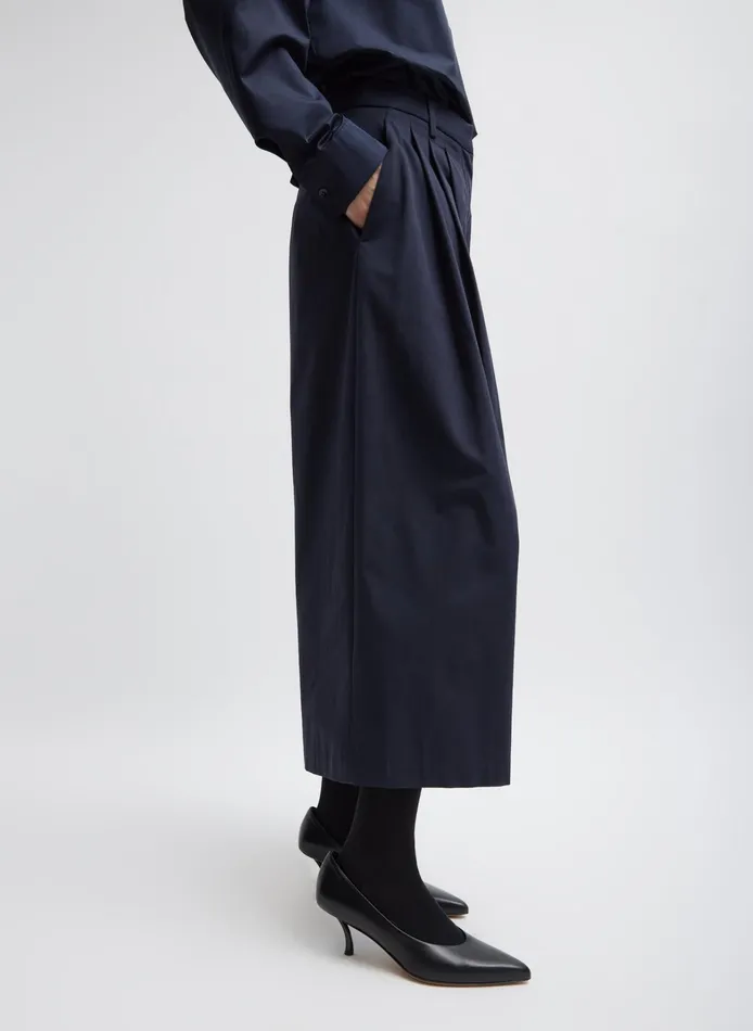 Women Tibi Pants and Shorts Bio Twill Triple Pleat Cropped Pant