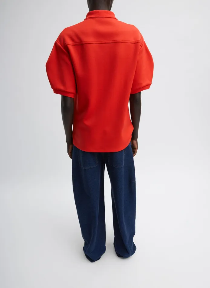 Women Tibi Pants and Shorts Indigo Barre Denim Knit Sid Jean