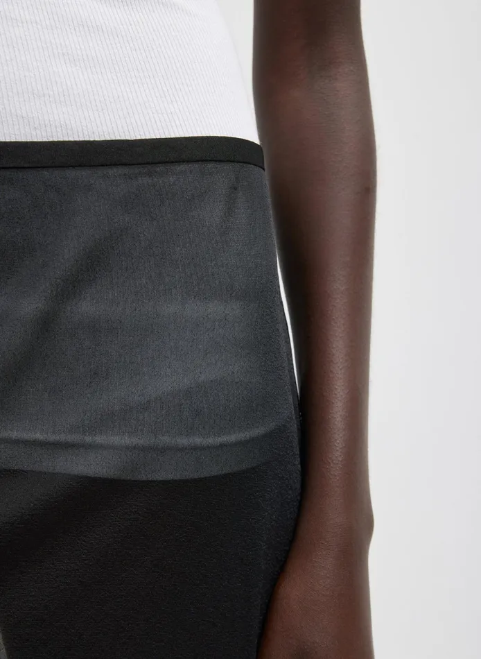 Women Tibi Skirts Sheer Gauze Maxi Pencil Skirt