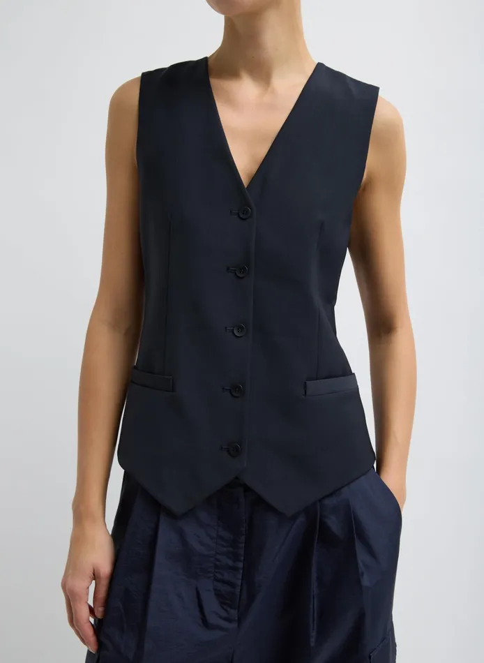 Women Tibi Tops Tropical Wool Vest