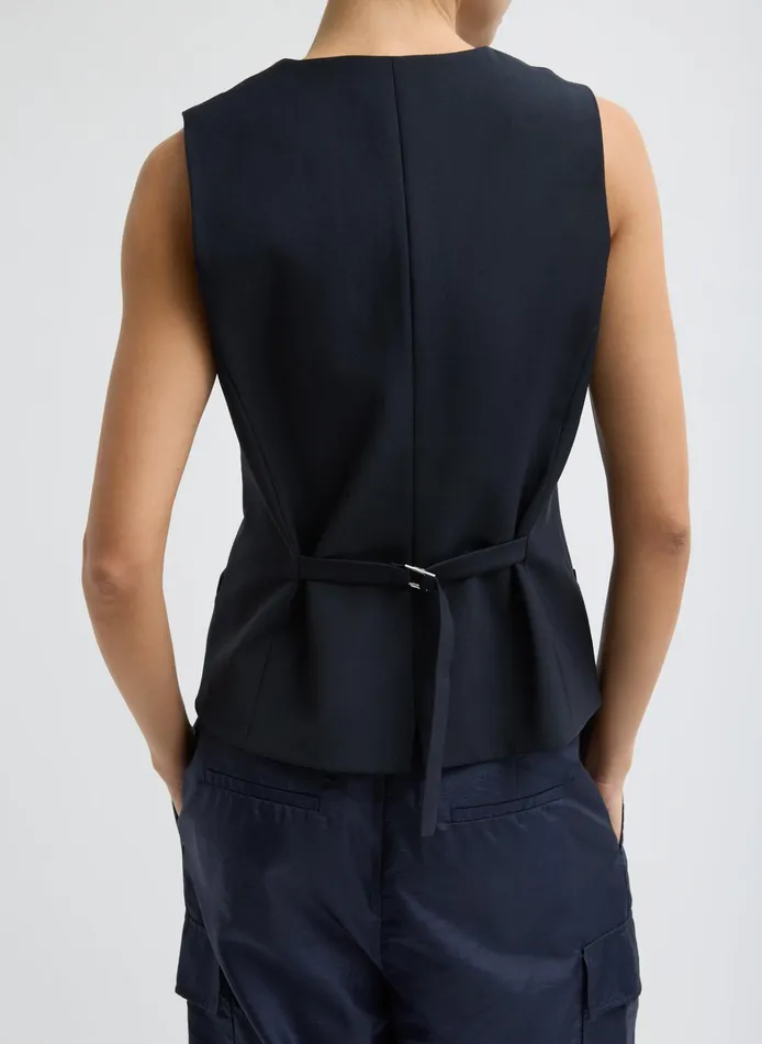 Women Tibi Tops Tropical Wool Vest