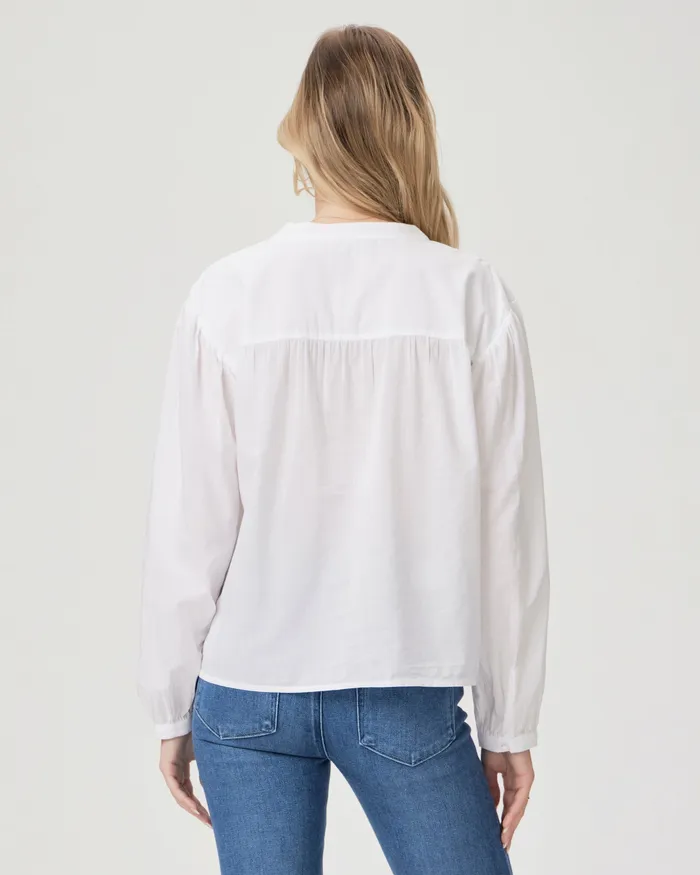 Women Tops and Blouses PAIGE Marline Shirt 8211 White Women Tops and Blouses PAIGE Marline Shirt 8211 White