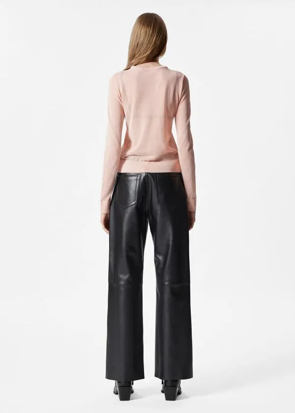 Women Tops and Tshirts and Other Stories BowDetail Jumper Light Pink