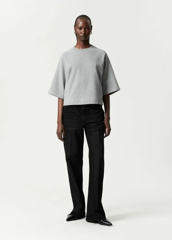 Women Tops and Tshirts and Other Stories Jersey Sweater Grey Melange