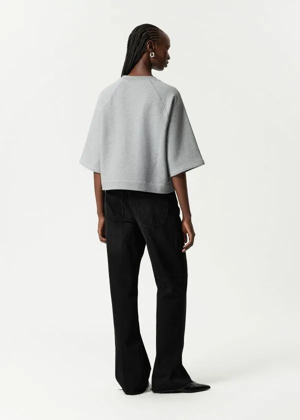Women Tops and Tshirts and Other Stories Jersey Sweater Grey Melange