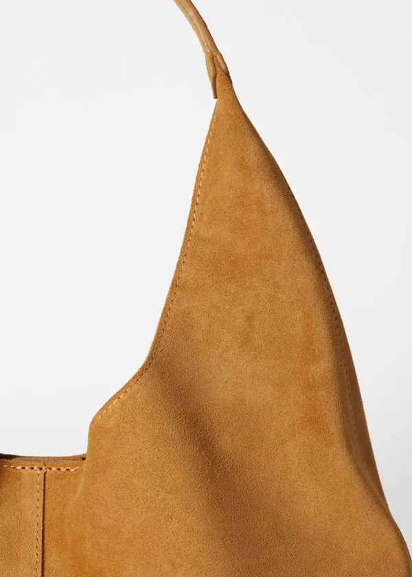 Women Tote Bags and Other Stories Classic Suede Tote Bag Yellow