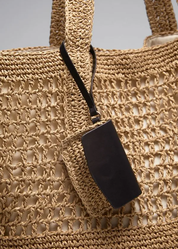 Women Tote Bags and Other Stories Large CrochetStraw Tote Straw