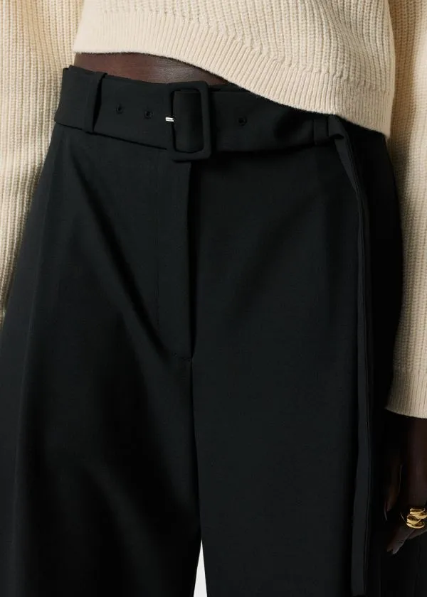 Women Trousers and Other Stories Tailored BarrelLeg Trousers Black