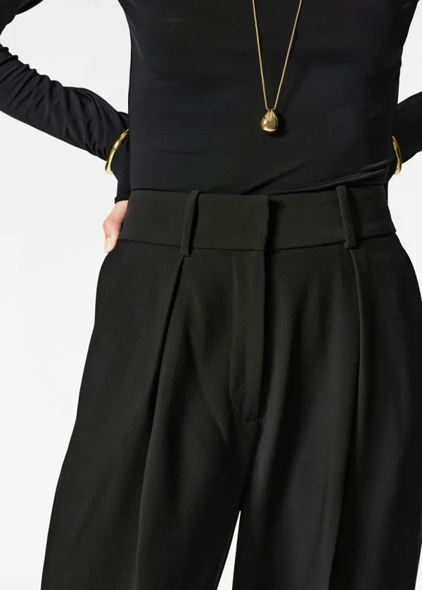 Women Trousers and Other Stories Tailored Tapered Trousers Black