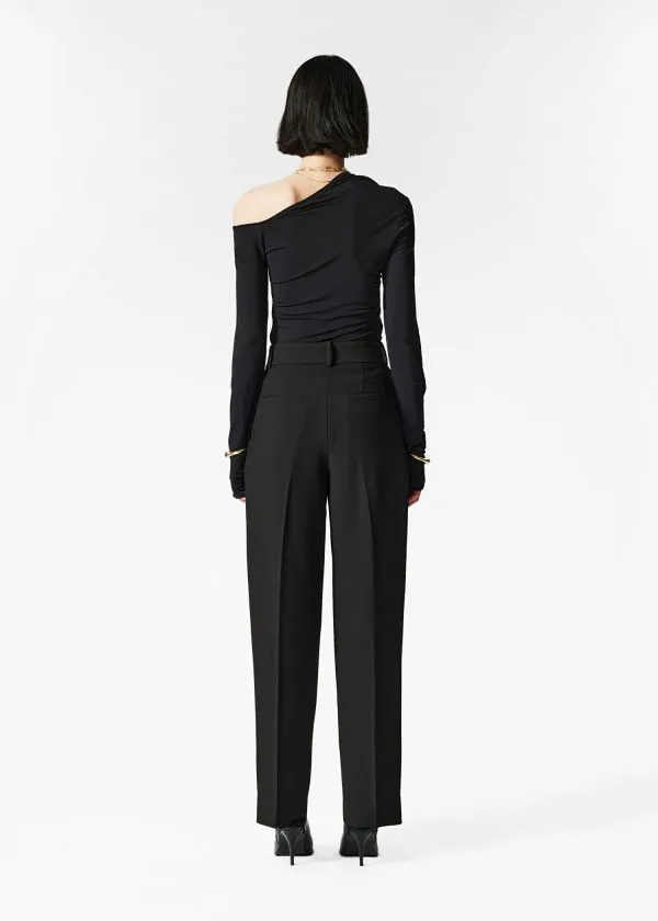 Women Trousers and Other Stories Tailored Tapered Trousers Black
