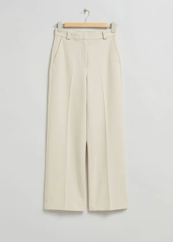 Women Trousers and Other Stories Wide PressCrease Trousers Cream