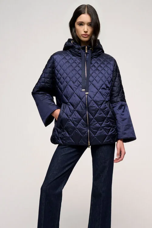 Women Vaporoso Vaporoso Blue Outerwear Luisa Spagnoli