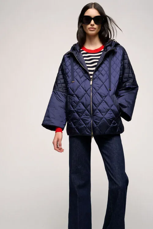 Women Vaporoso Vaporoso Blue Outerwear Luisa Spagnoli Women Vaporoso Vaporoso Blue Outerwear Luisa Spagnoli