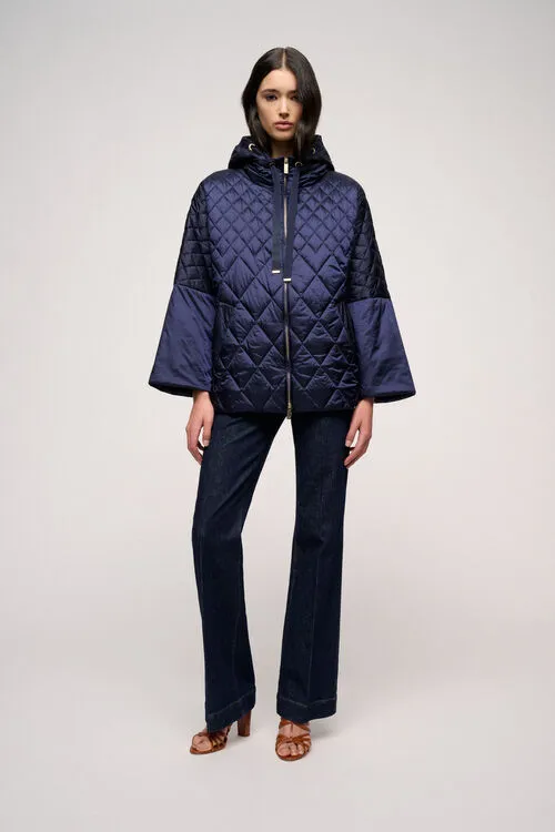 Women Vaporoso Vaporoso Blue Outerwear Luisa Spagnoli Women Vaporoso Vaporoso Blue Outerwear Luisa Spagnoli