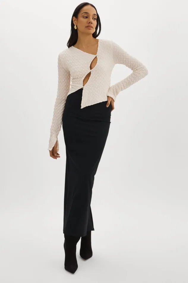 Women VENERA CutOut Top Off White LAMARQUE Tops Women VENERA CutOut Top Off White LAMARQUE Tops