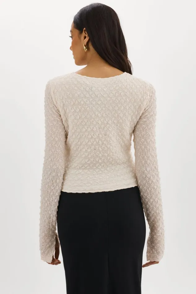 Women VENERA CutOut Top Off White LAMARQUE Tops Women VENERA CutOut Top Off White LAMARQUE Tops