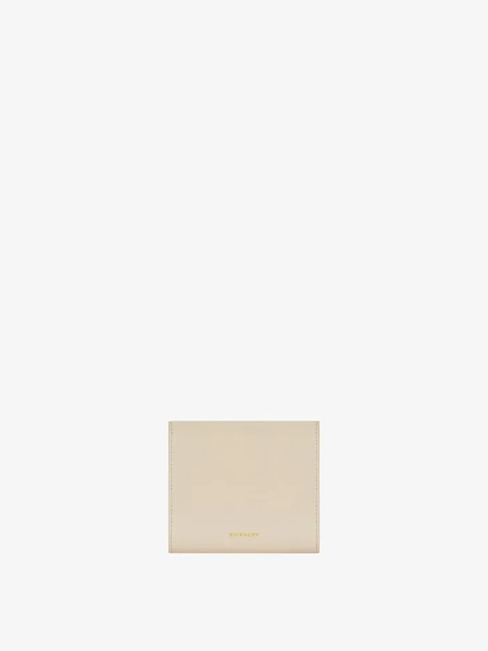 Women Wallets and Card Holders Givenchy 4G Liquid Wallet In Box Leather Natural Beige Women Wallets and Card Holders Givenchy 4G Liquid Wallet In Box Leather Natural Beige