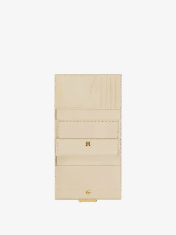 Women Wallets and Card Holders Givenchy 4G Liquid Wallet In Box Leather Natural Beige Women Wallets and Card Holders Givenchy 4G Liquid Wallet In Box Leather Natural Beige