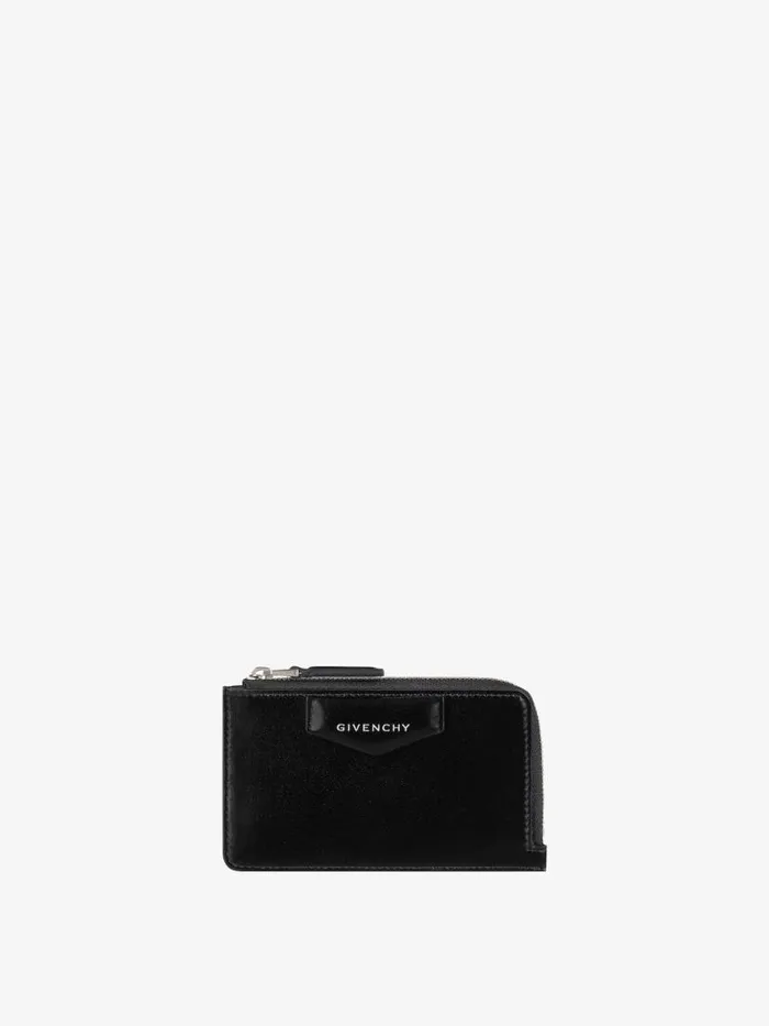 Women Wallets and Card Holders Givenchy Antigona Zipped Card Holder In Box Leather Black Women Wallets and Card Holders Givenchy Antigona Zipped Card Holder In Box Leather Black