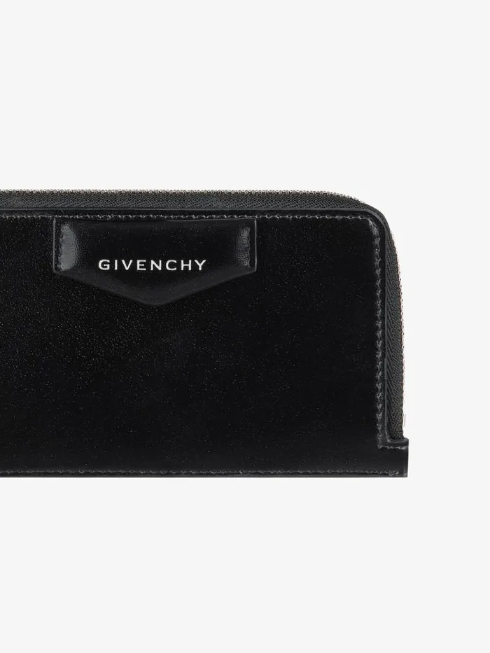 Women Wallets and Card Holders Givenchy Antigona Zipped Card Holder In Box Leather Black Women Wallets and Card Holders Givenchy Antigona Zipped Card Holder In Box Leather Black