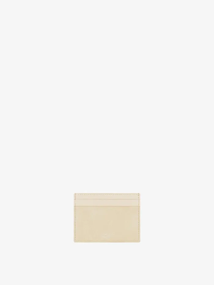 Women Wallets and Card Holders Givenchy Giv Cut Card Holder In 4G Lurex Embroidery And Leather Dusty Golden