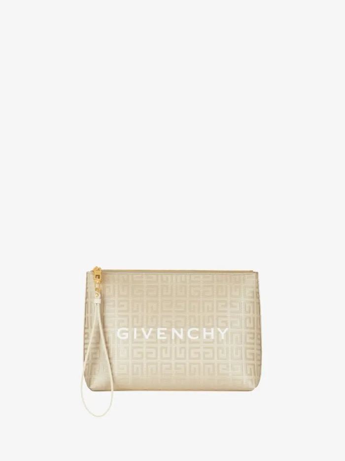 Women Wallets and Card Holders Givenchy GIVENCHY Travel Pouch In 4G Coated Canvas Natural Beige Women Wallets and Card Holders Givenchy GIVENCHY Travel Pouch In 4G Coated Canvas Natural Beige