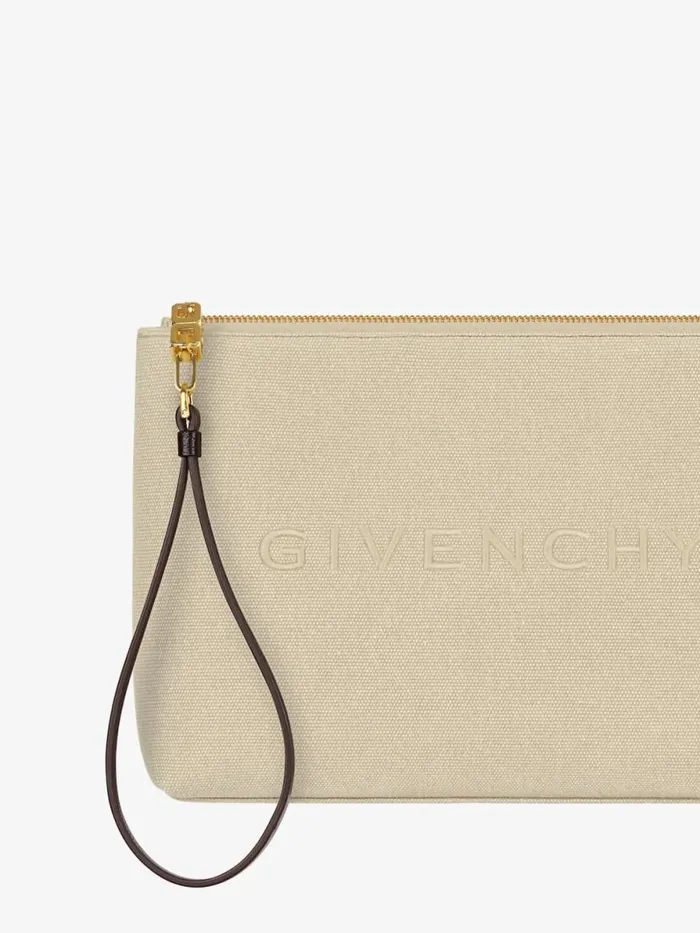Women Wallets and Card Holders Givenchy GIVENCHY Travel Pouch In Canvas Army Beige Women Wallets and Card Holders Givenchy GIVENCHY Travel Pouch In Canvas Army Beige