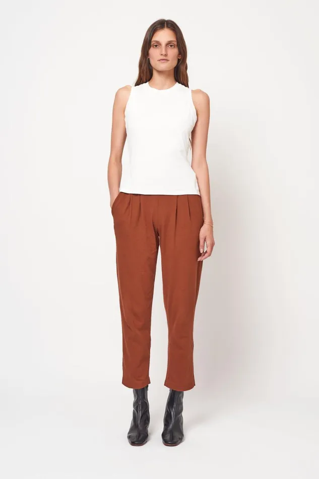 Women Washed White Leigh Tank Top Raquel Allegra TShirts
