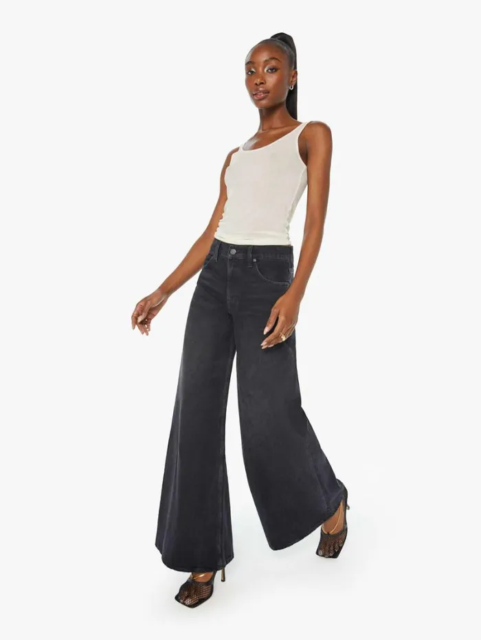 Women Wide Leg Mother Denim Snacks The Slung Sugar Cone Sneak Wash Late Night Lick Women Wide Leg Mother Denim Snacks The Slung Sugar Cone Sneak Wash Late Night Lick