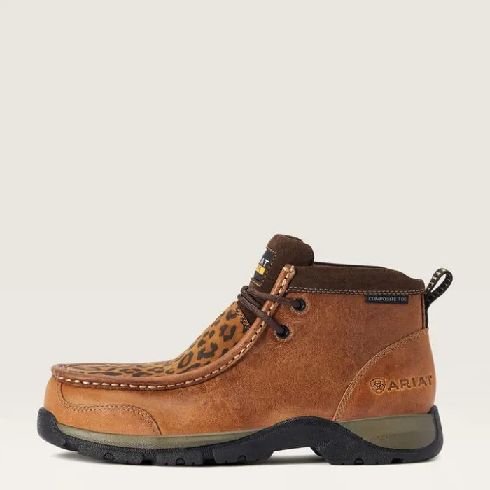 Work Boots and Shoes Women Ariat Edge LTE Moc Composite Toe Work Boot Desert Brown Work Boots and Shoes Women Ariat Edge LTE Moc Composite Toe Work Boot Desert Brown