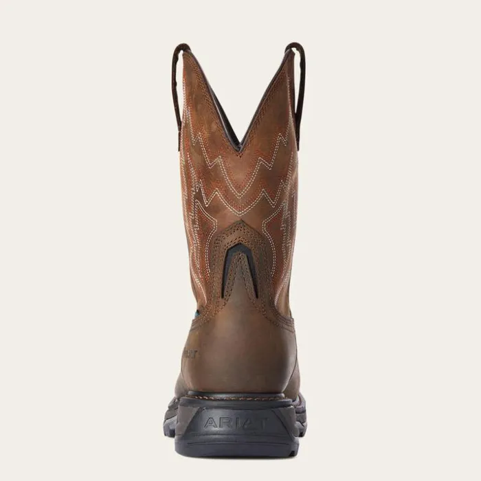 Work Boots Men Ariat Big Rig Waterproof Composite Toe Work Boot Dark Brown