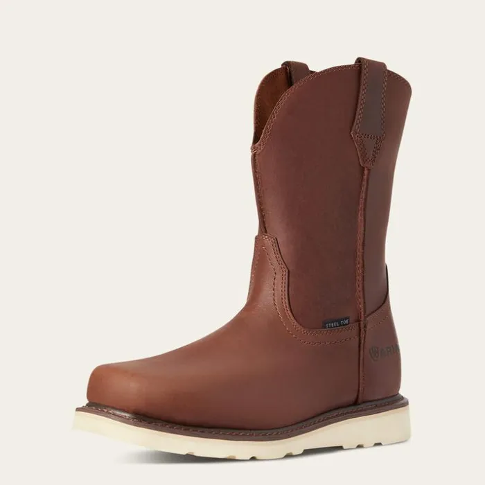 Work Boots Men Ariat Rambler Wedge Steel Toe Work Boot Foothill Brown