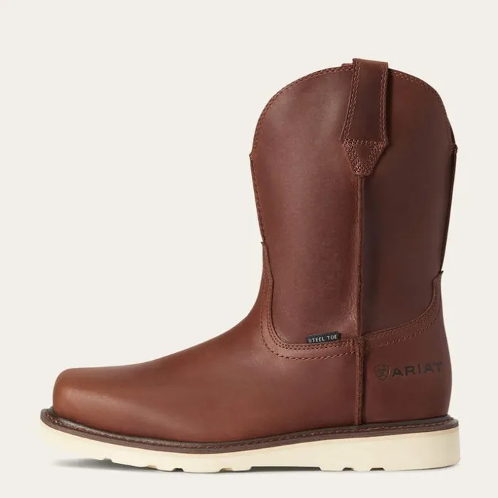 Work Boots Men Ariat Rambler Wedge Steel Toe Work Boot Foothill Brown