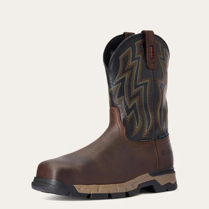 Work Boots Men Ariat Rebar Flex Western Waterproof Composite Toe Work Boot Dark Brown Work Boots Men Ariat Rebar Flex Western Waterproof Composite Toe Work Boot Dark Brown
