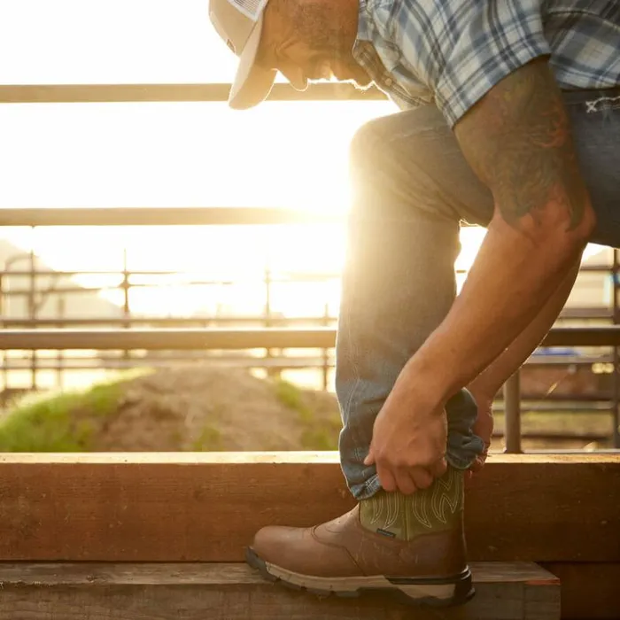 Work Boots Men Ariat Rebar Flex Western Waterproof Work Boot Rye Brown Work Boots Men Ariat Rebar Flex Western Waterproof Work Boot Rye Brown