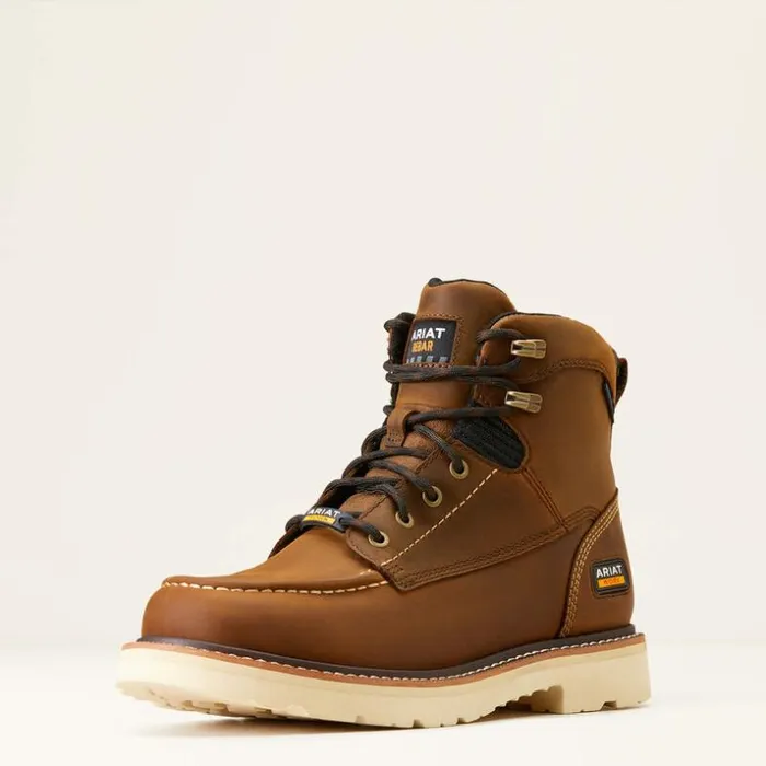 Work Boots Men Ariat Rebar Lift 6034 Waterproof Work Boot Distressed Brown
