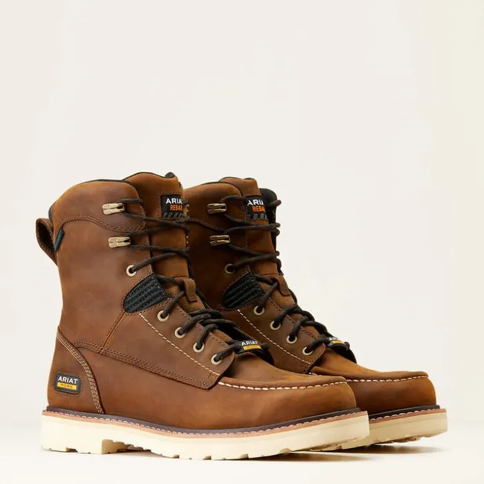 Work Boots Men Ariat Rebar Lift 8034 Waterproof Work Boot Distressed Brown Work Boots Men Ariat Rebar Lift 8034 Waterproof Work Boot Distressed Brown