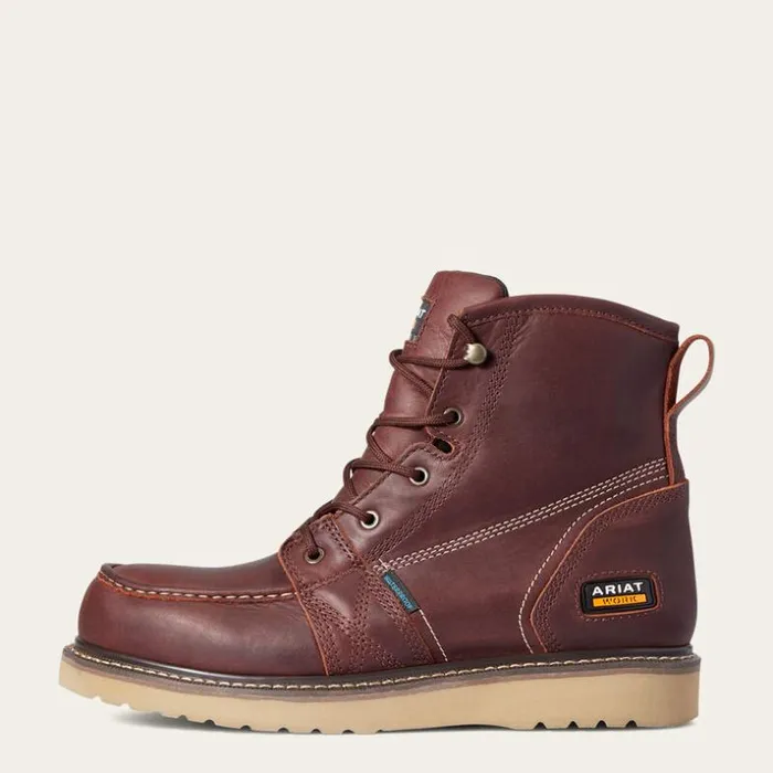 Work Boots Men Ariat Rebar Wedge Moc Toe 6034 Waterproof Work Boot Rusted Copper Work Boots Men Ariat Rebar Wedge Moc Toe 6034 Waterproof Work Boot Rusted Copper
